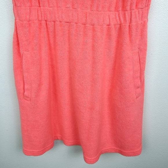 Offline by Aerie Coral Terry Cloth Swimsuit Coverup Dress NWT - Picture 6 of 11